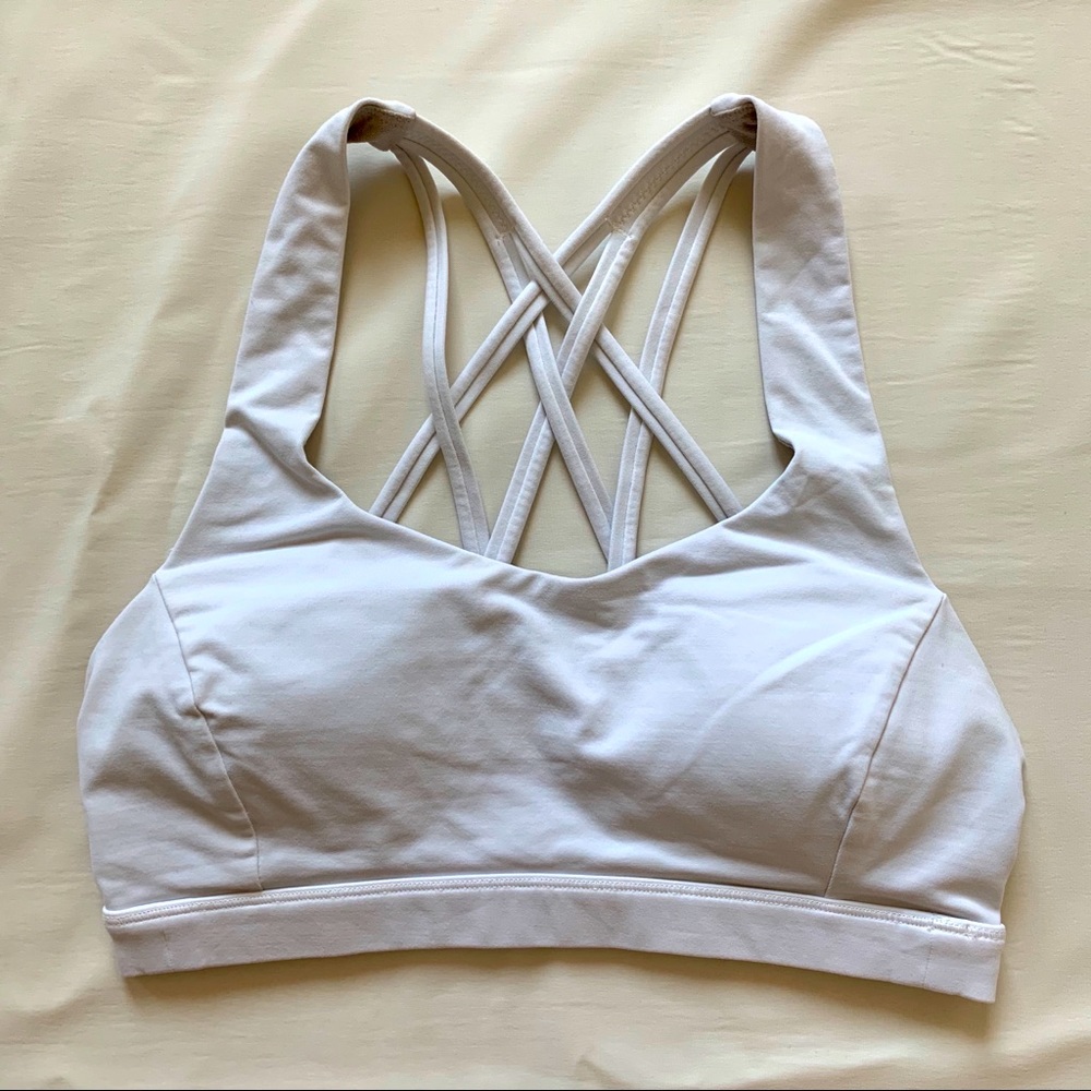 Lululemon White Free to Be Serene Bra 4
